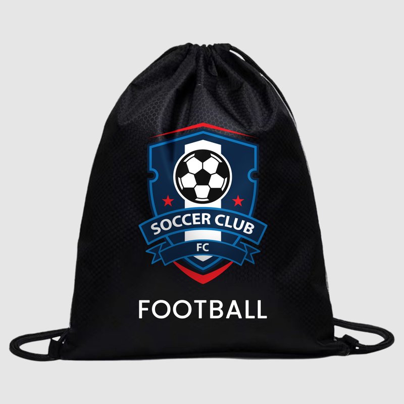 【Sport Club系列】運動背囊訂製 客製化抽繩袋 球隊圖案訂製 - 後背包/背包/書包 - 防水材質 多色
