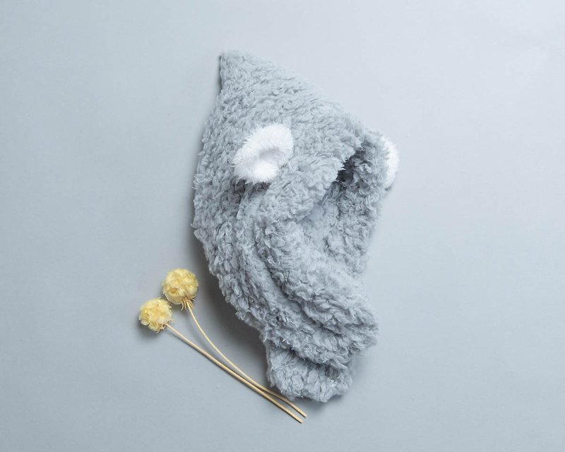 Neck Circle Elf Hat - Baby Hats & Headbands - Polyester Gray