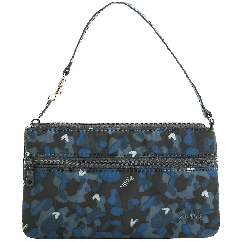 Small storage bag mobile phone bag _ star camouflage double-layer accompanying package - Clutch Bags - Polyester Blue