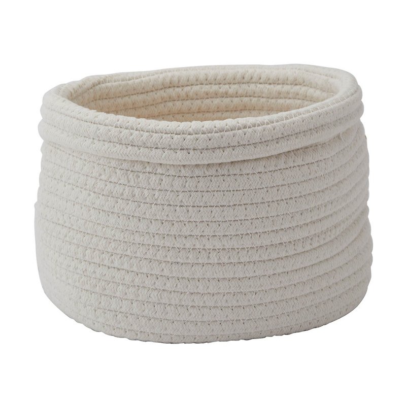 Rena Storage Basket (Small/Ivory) - Storage - Cotton & Hemp 