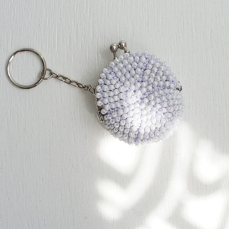 Ba-ba handmade Beads crochet mini-coinpurse No.870 - Coin Purses - Other Materials Purple