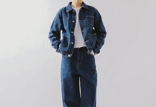 三良洋貨 美式復古 紳士少女阿美咔嘰工裝小男孩感 外套/褲子