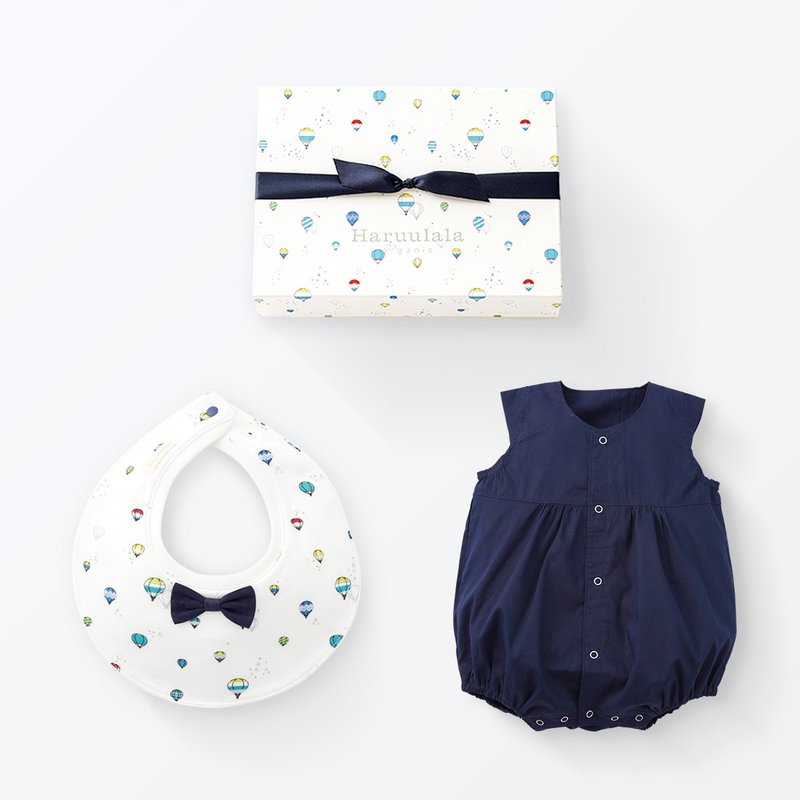 Japan Haruulala [Men's Treasure Helmet + 60cm Sleeveless Clothes] 1-4 Months Organic Cotton - ของขวัญวันครบรอบ - ผ้าฝ้าย/ผ้าลินิน 