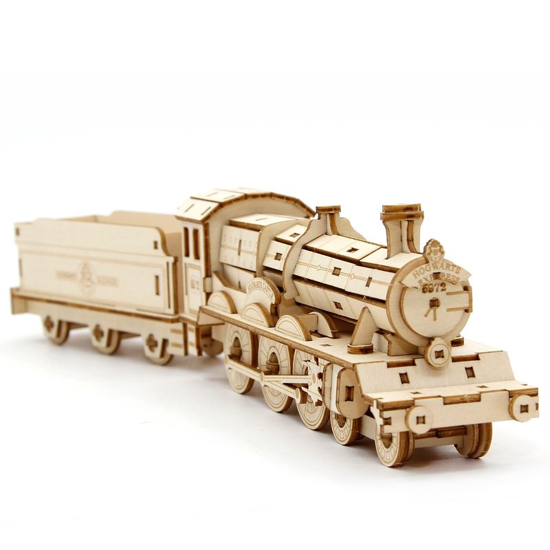 Incredibuilds 3D立體木拼圖 | 哈利波特: 霍格華茲特快列車 手作 - 拼圖 - 木頭 卡其色