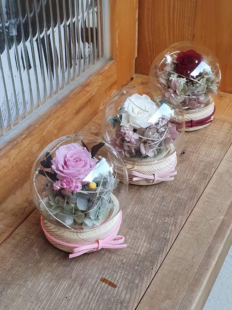 Hot Sale Eternal Rose Mini Glowing Ball Shade - Dried Flowers & Bouquets - Plants & Flowers 