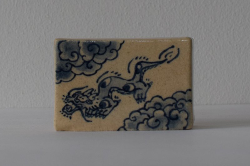 Ceramic match holder dragon - Fragrances - Pottery 