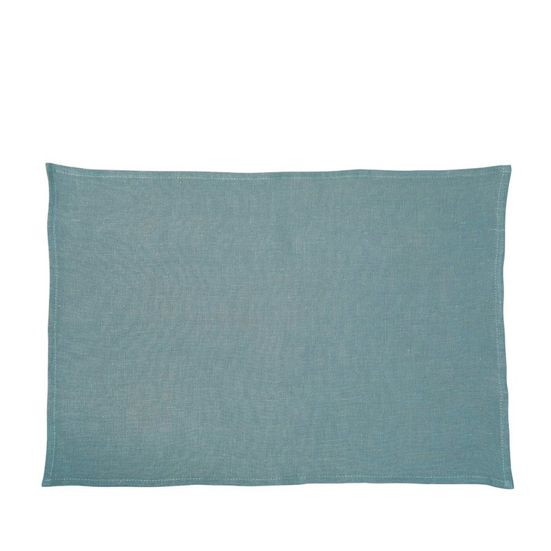 Germany IHR-cotton placemat-linen lake blue cloth placemat - ผ้ารองโต๊ะ/ของตกแต่ง - ผ้าฝ้าย/ผ้าลินิน หลากหลายสี