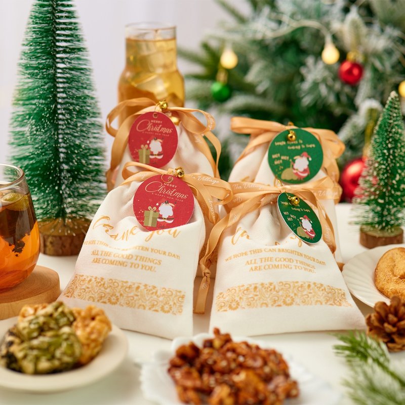 [Recommended Christmas gifts for companies] Small health blessing bags with small Christmas tags and company logos can be added - Tea - Other Materials 