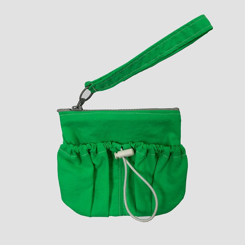 minishell wallet_pop green - กระเป๋าสตางค์ - ผ้าฝ้าย/ผ้าลินิน 