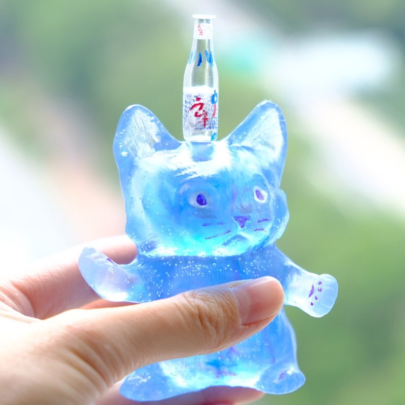 【Lemonade Cat】Natural Essential Oil Aroma Stone 擴香薰貓 - 香氛/精油/擴香 - 植物．花 透明