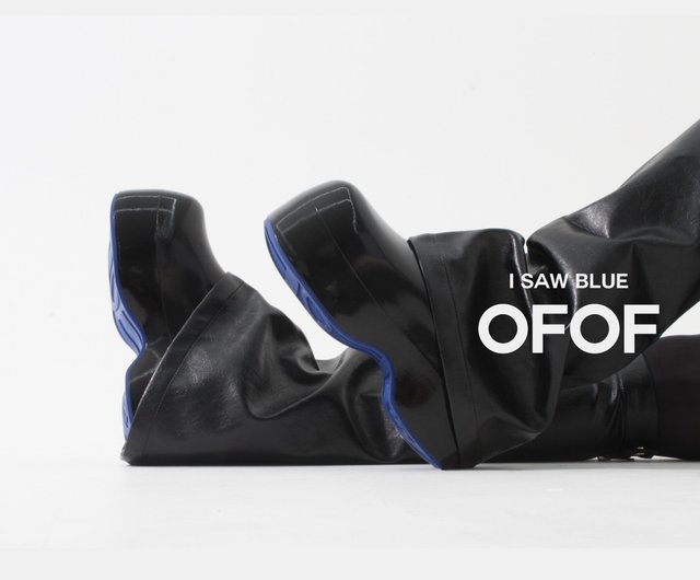 OFOF 1F GLOOSY BLACK UK3 OFOF シューズ ブラック 黒 1F GLOSSY BLACK