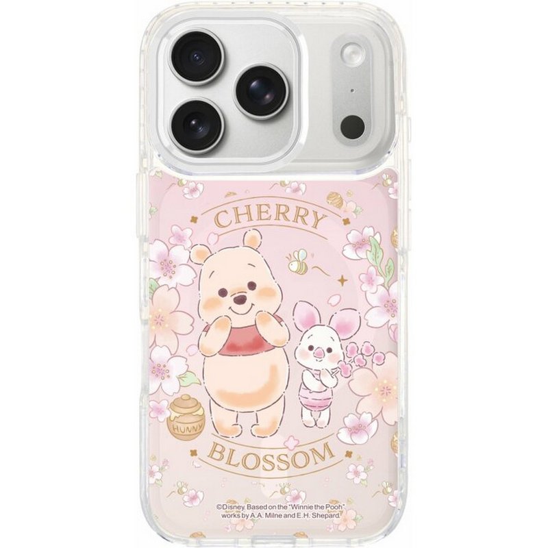小熊維尼櫻花 iPhone17 Pro Max / Air 透明/磁吸磁換式手機殻 - 手機殼/手機套 - 塑膠 多色