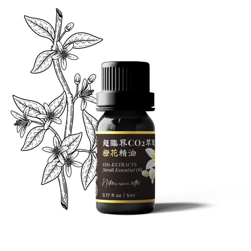 【卡佛香】超臨界CO2萃取橙花精油 - 香氛/精油/擴香 - 玻璃 黑色