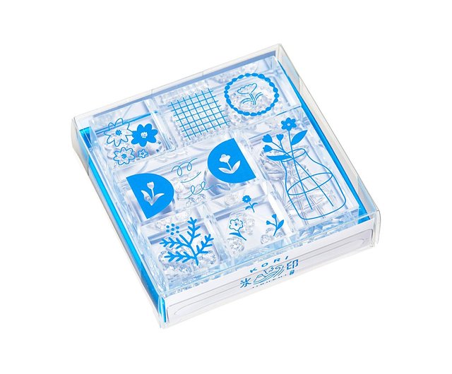 キングジム】HITOTOKI アイスキューブ クリスタルスタンプセット