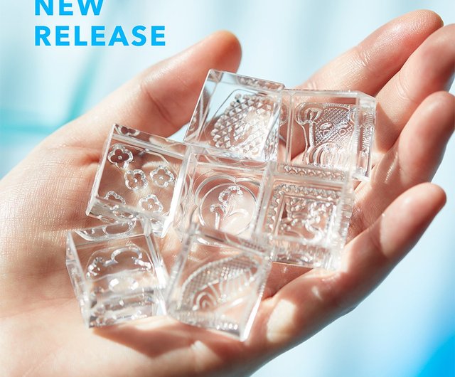 キングジム】HITOTOKI アイスキューブ クリスタルスタンプセット