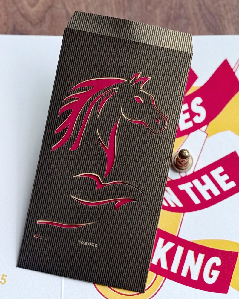 馬躍新程_ 創意紅包袋 馬年紅包袋 -1入/組 - 利是封/揮春 - 紙 黑色