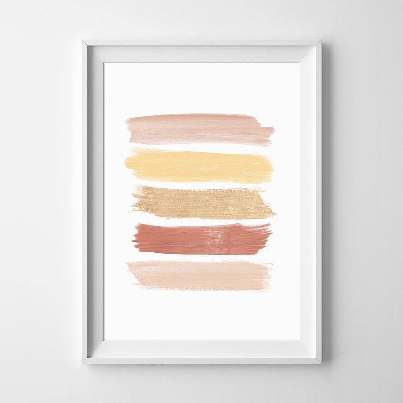 brush strokes print #5 customizable posters - Wall Décor - Paper 