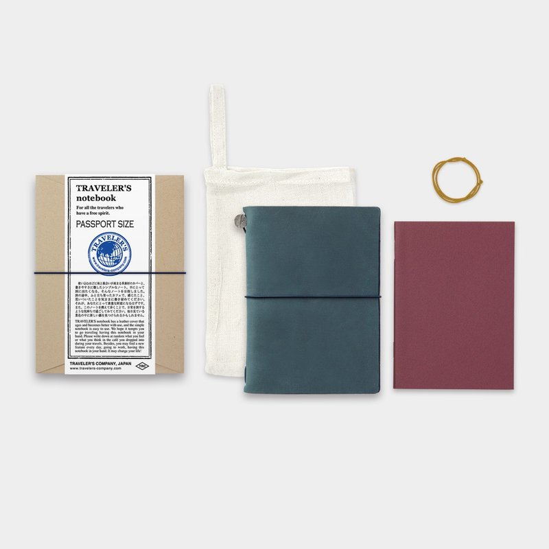 Traveler's Notebook PA SIZE - Blue - Notebooks & Journals - Genuine Leather Blue