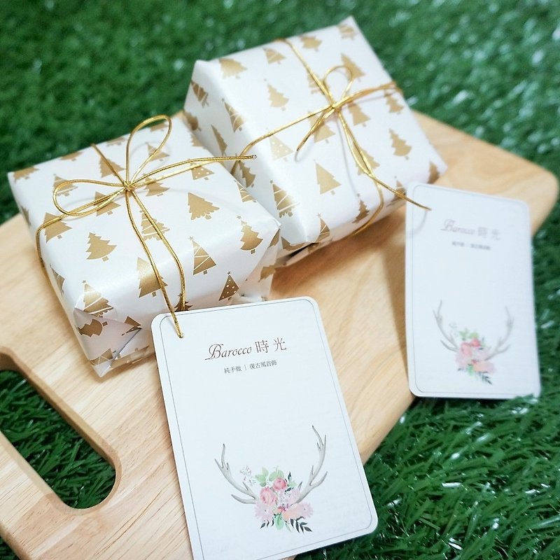 Description Free Christmas gift wrap comes with the product packaging - Necklaces - Paper 
