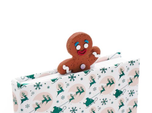 ジンジャーブレッドマンヘッドブックマークライブラリアン