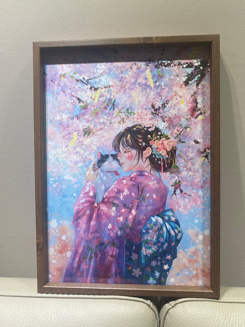 Sakura girl A3 poster - 海報/掛畫/掛布 - 紙 
