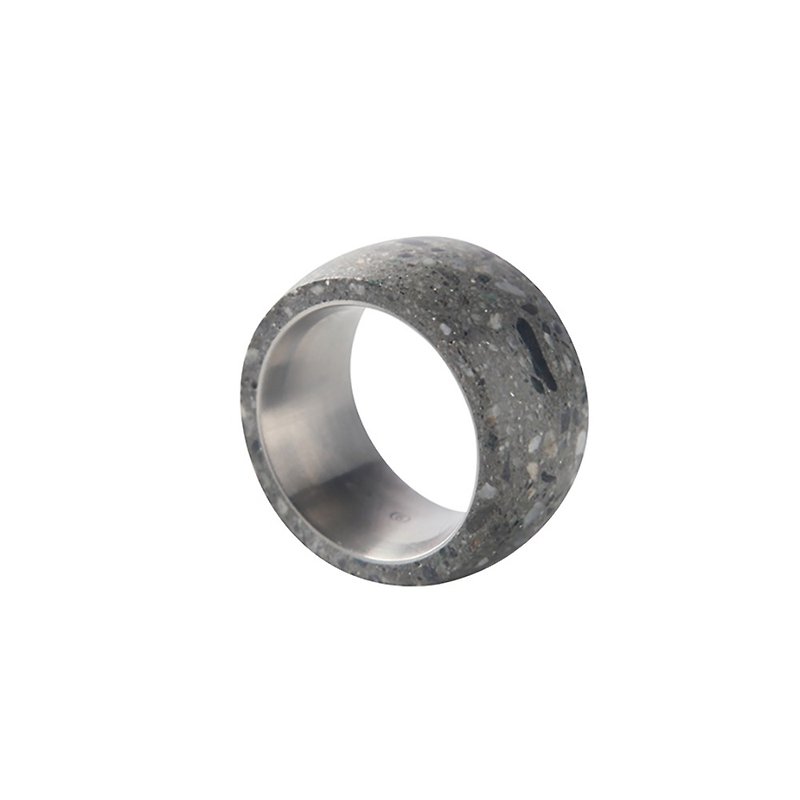 Bare Ring (Terrazzo/Original) - แหวนทั่วไป - ปูน สีเทา