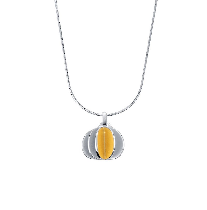 Golden Petal Seed Necklace Silver - Necklaces - Sterling Silver Silver