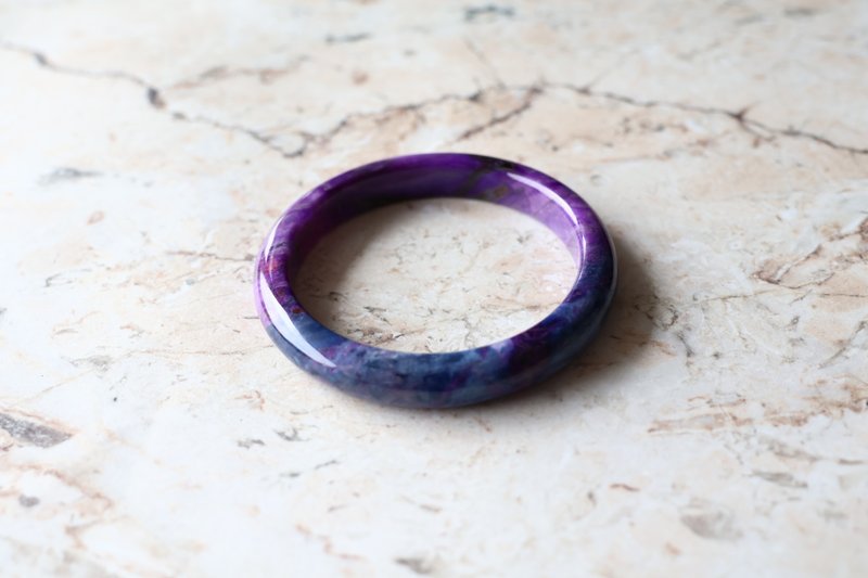 Journal-134340 Natural Fir Stone(South Africa Shugulai) Collectible Star Blue x Royal Purple Bracelet - สร้อยข้อมือ - เครื่องเพชรพลอย 