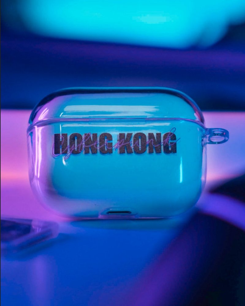 Hong Kong brand HONG KONG 2077 Transparent AirPods Case - Headphones & Earbuds Storage - Plastic 