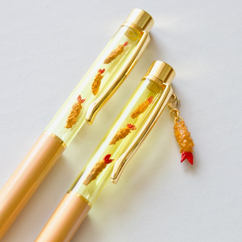 Ballpoint pen for fried shrimp lovers - ไส้ปากกาโรลเลอร์บอล - พลาสติก สีเหลือง