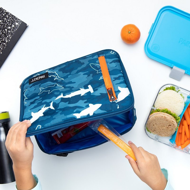 [May Selected Products] US [PACKIT] Ice Cool 4.5L Classic Cooler Bag (Shark Paradise) - กระเป๋าคุณแม่ - วัสดุอื่นๆ 