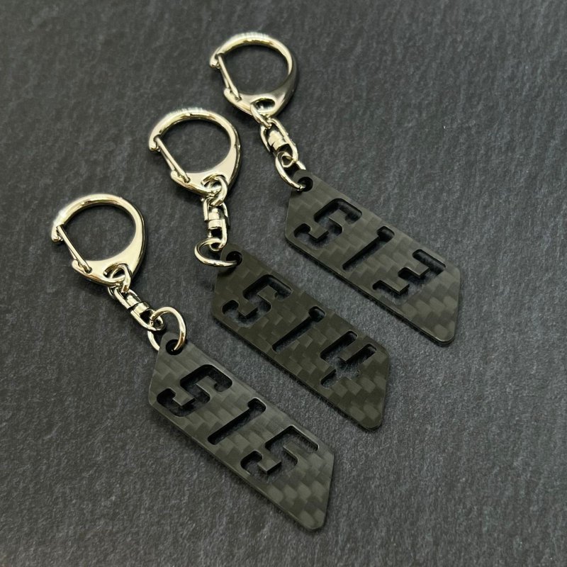 ドライカーボン キーホルダー S13/S14/S15/ 日産 シルビア キーリング JEREV - 鑰匙圈/鑰匙包 - 碳纖維 黑色