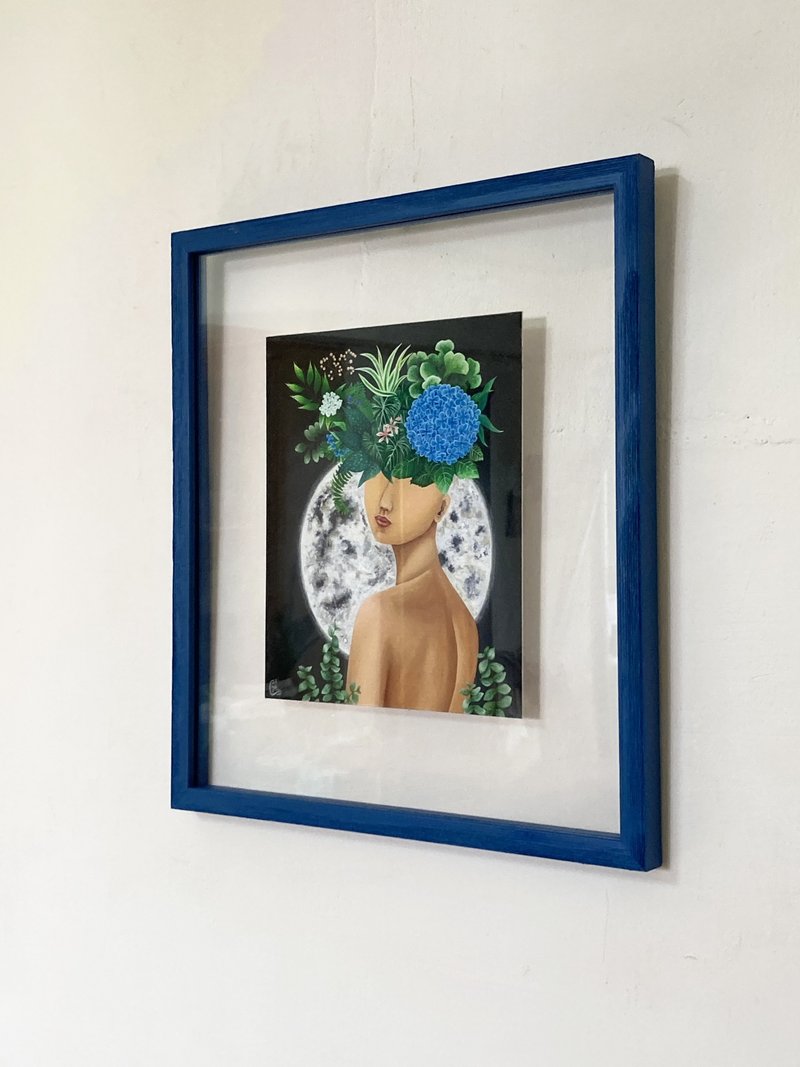 滿月圓滿  藝術微噴  限量版畫 精選相框 Giclée Art Print - 海報/掛畫/掛布 - 紙 多色