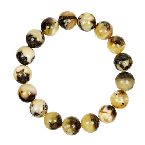 正佳珠寶 Gemsrich Jewelry 【正佳珠寶】蜜蠟琥珀 白蜜植物根珀 11.3-11.8mm 蜜蠟根珀手珠