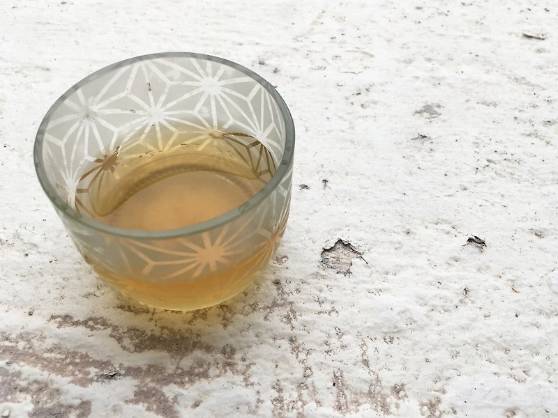 日本文樣杯 麻の葉 あさのは asanoha - 茶具/茶杯 - 玻璃 透明