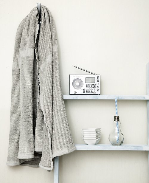 KTZAY 亞麻浴巾 浴巾和手巾 65 x 125 cm