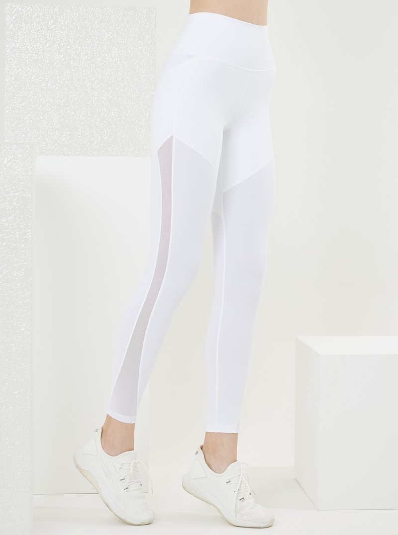 【S2N】WILD MIND Side pocket simple gauze trousers_White B173 - กางเกงวอร์มผู้หญิง - ไนลอน 