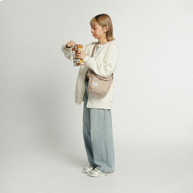 DESI (ECO Edition) All Day Sling Bag, Crossbody Bag Shoulder Bag - Messenger Bags & Sling Bags - Eco-Friendly Materials Khaki