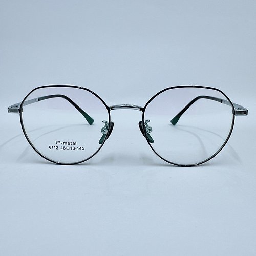 EGlasses。眼鏡物語 站內最高等級UV420濾藍光0度眼鏡│多邊合金系列青春無敵修臉款07