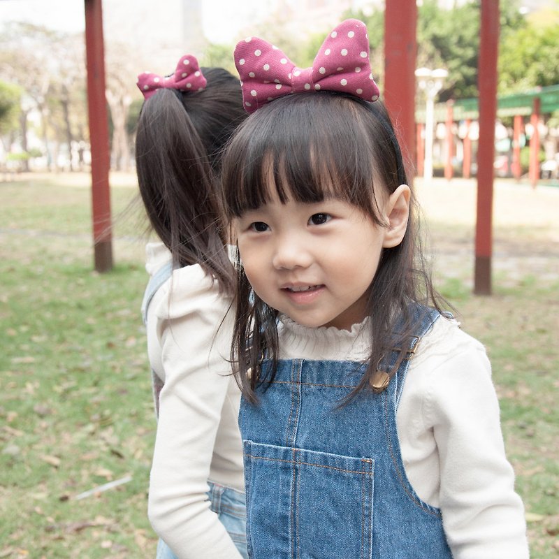Cute Minnie Series - Soft Q Cloth Butterfly Parent-Child/Sister Group (Multi-color optional) - เครื่องประดับผม - ผ้าฝ้าย/ผ้าลินิน หลากหลายสี