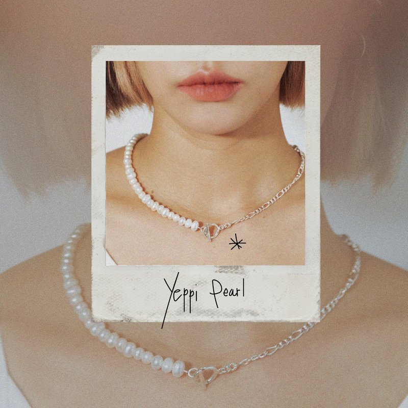 Ctrlshift - Yeppi pearl necklace - 項鍊 - 珍珠 銀色