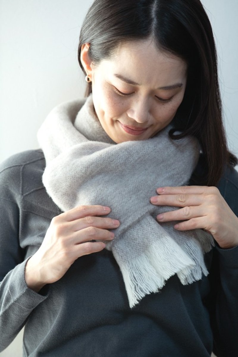 Organic Merino Wool Scarf Tussock - Scarves - Cotton & Hemp 