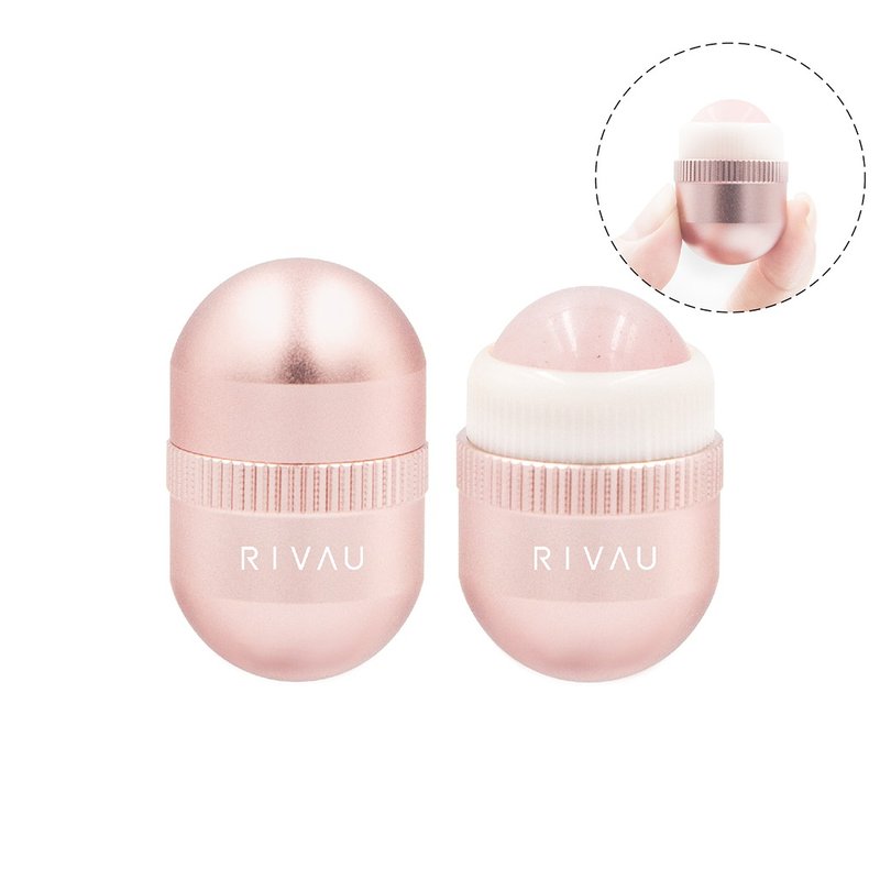 RIVAU BEAUTY Jade eye portable massage stick I Jade roller massage stick Roller massage stick - อื่นๆ - หิน สึชมพู