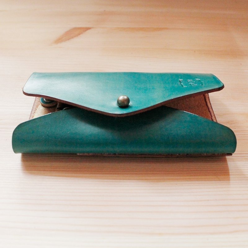SAMPLE SALE| envelope key sets - Green - Keychains - Genuine Leather Green