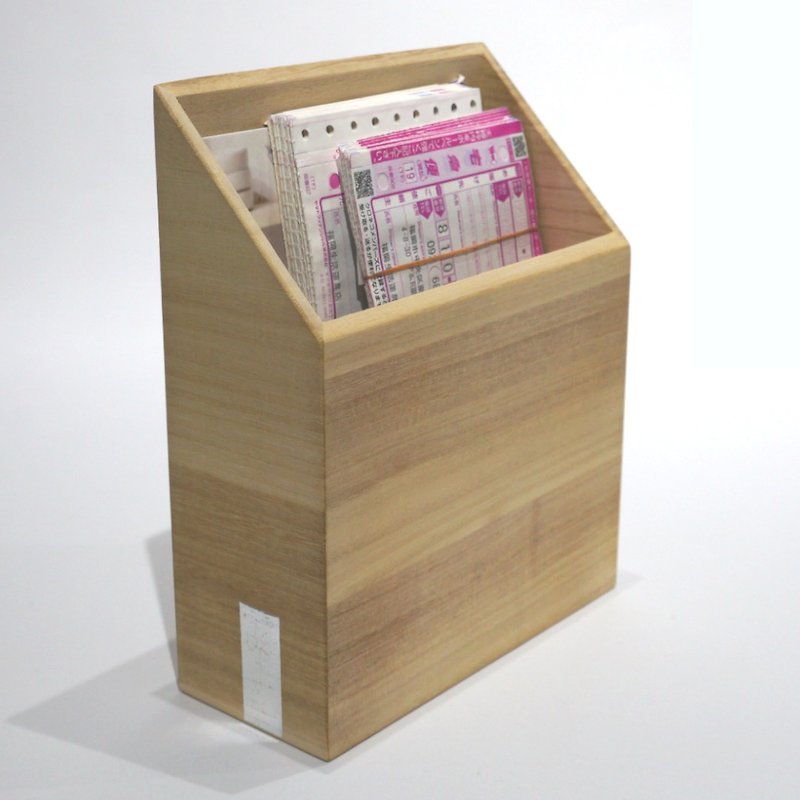 Paulownia Storage door / single flow 【BOOK ROOMS Extension】 - ชั้นวางหนังสือ - ไม้ สีเงิน