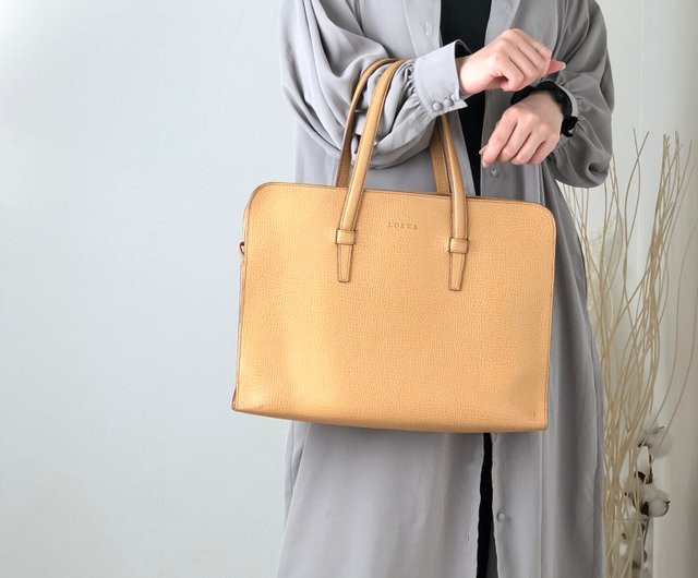 日本直送 名牌中古包 】LOEWE ロエベ ショルダーバッグ キャメル ロゴ レザー トートバッグ 2way vintage ヴィンテージ  b8hesx - ショップ VintageShop solo ショルダーバッグ - Pinkoi