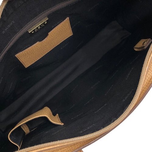 LOEWE キャメルレザーショルダーバッグ ビンテージ LOEWE ロエベ ショルダーバッグ キャメル ロゴ レザー トートバッグ