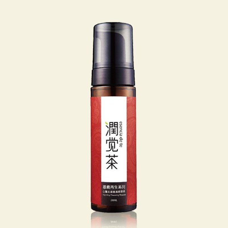 [Chabao Runjue Tea] White Ginger Flower Nourishing Cleansing Mousse (200ml) - Facial Cleansers & Makeup Removers - Plants & Flowers Red