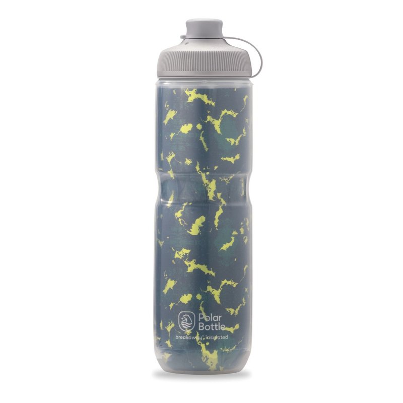 Polar Bottle 24oz MUCK 雙層保冷噴射水壺 SHATTER 森綠 - 運動配件 - 塑膠 綠色