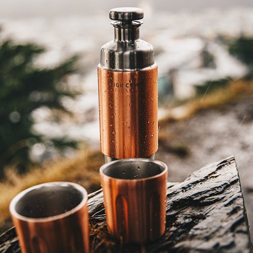 High Camp Flasks-1129 Firelight 375 Flask Bottle Set / Bronze - Shop high- camp-flasks-tw Bar Glasses & Drinkware - Pinkoi